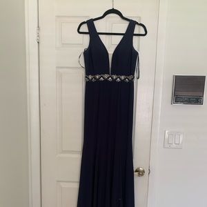 COASTAL FLOOR LENGTH GOWN- worn once to prom, great condition, so so pretty!!